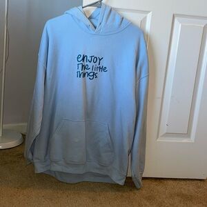 “Enjoy the Little Things” baby blue Hoodie